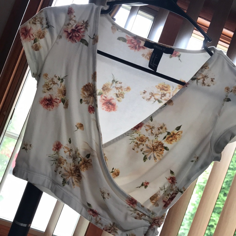 Floral Forever 21 crop top
